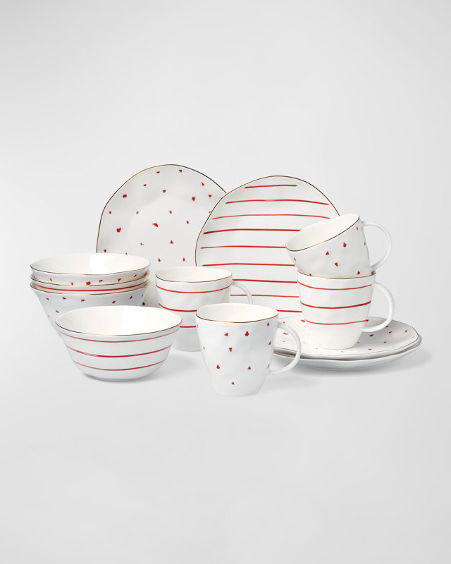 Garnet Bay 12-Piece Dessert Set, Service for 4